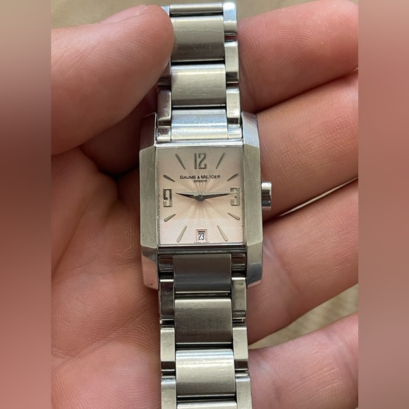 Baume & MercierQuartz Silver Dial Ref 65488  Ladies Diamant Swiss Made - Picture 1 of 7